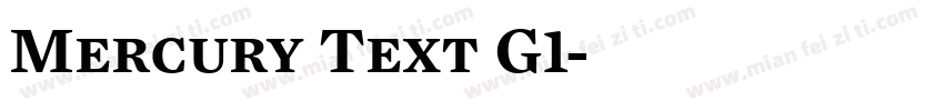 Mercury Text G1字体转换